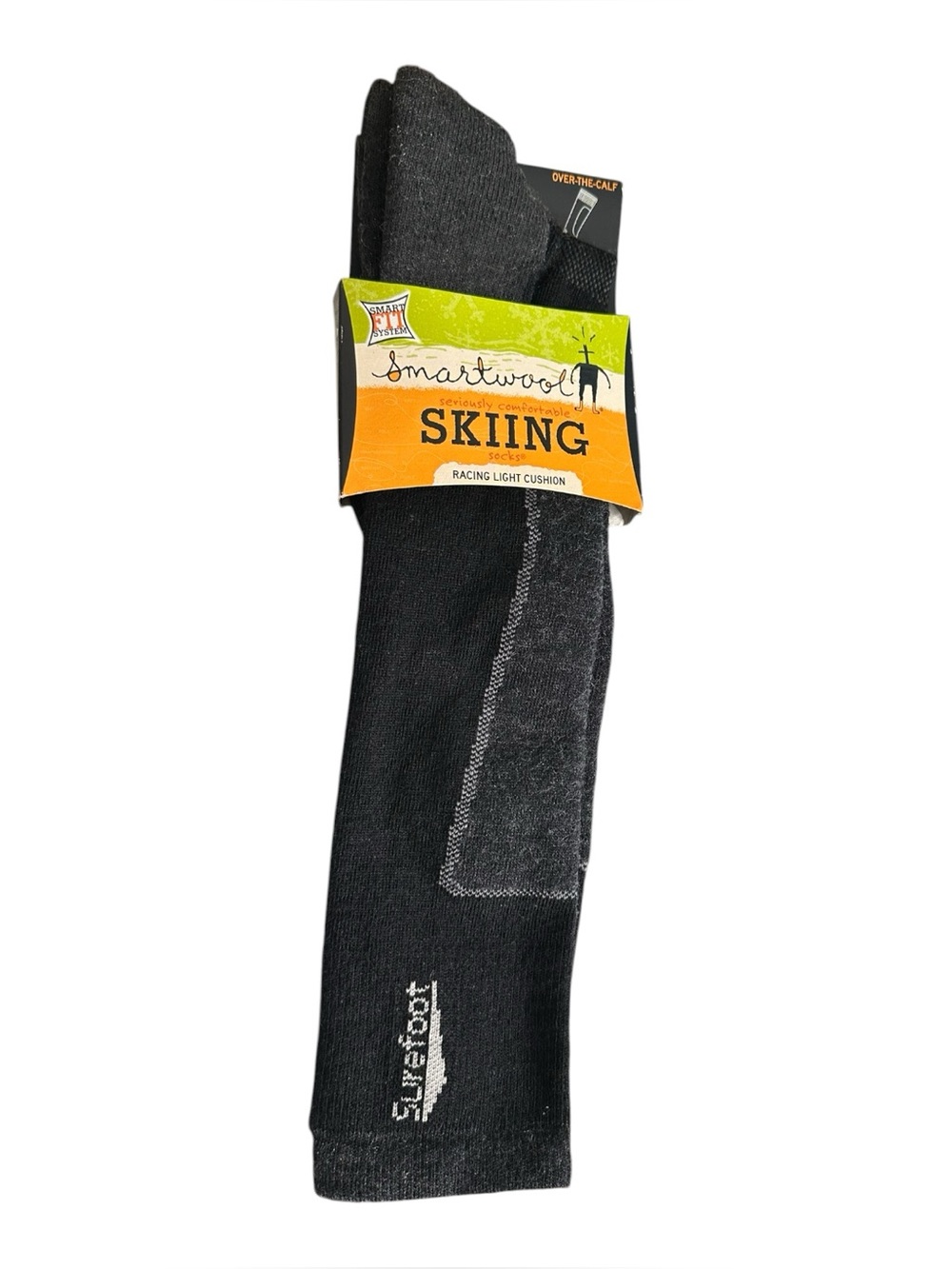 Smartwool Skiing Socks Racing Light Cushion Over Calf Unisex Medium Black New